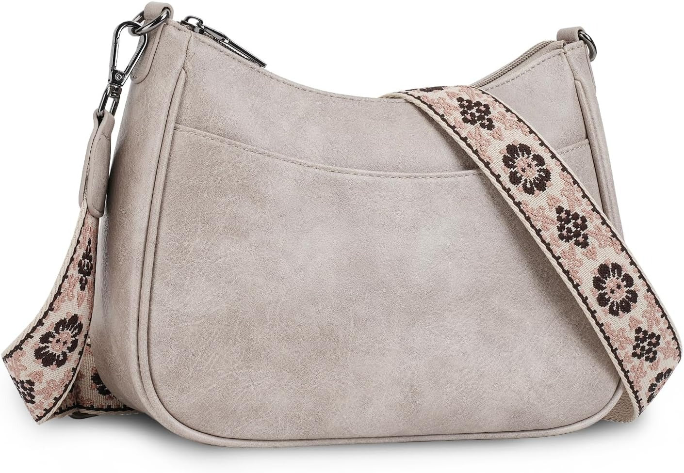 Trendy Leather Crossbody Purse with Adjustable Strap, Women's Shoulder Handbag
