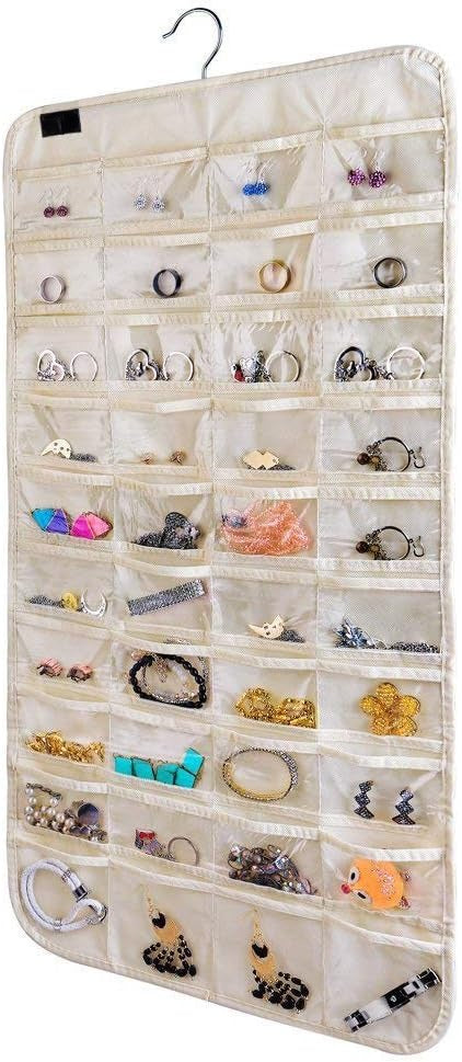 Hanging Jewelry Organizer,Accessories Organizer,80 Pocket Organizer