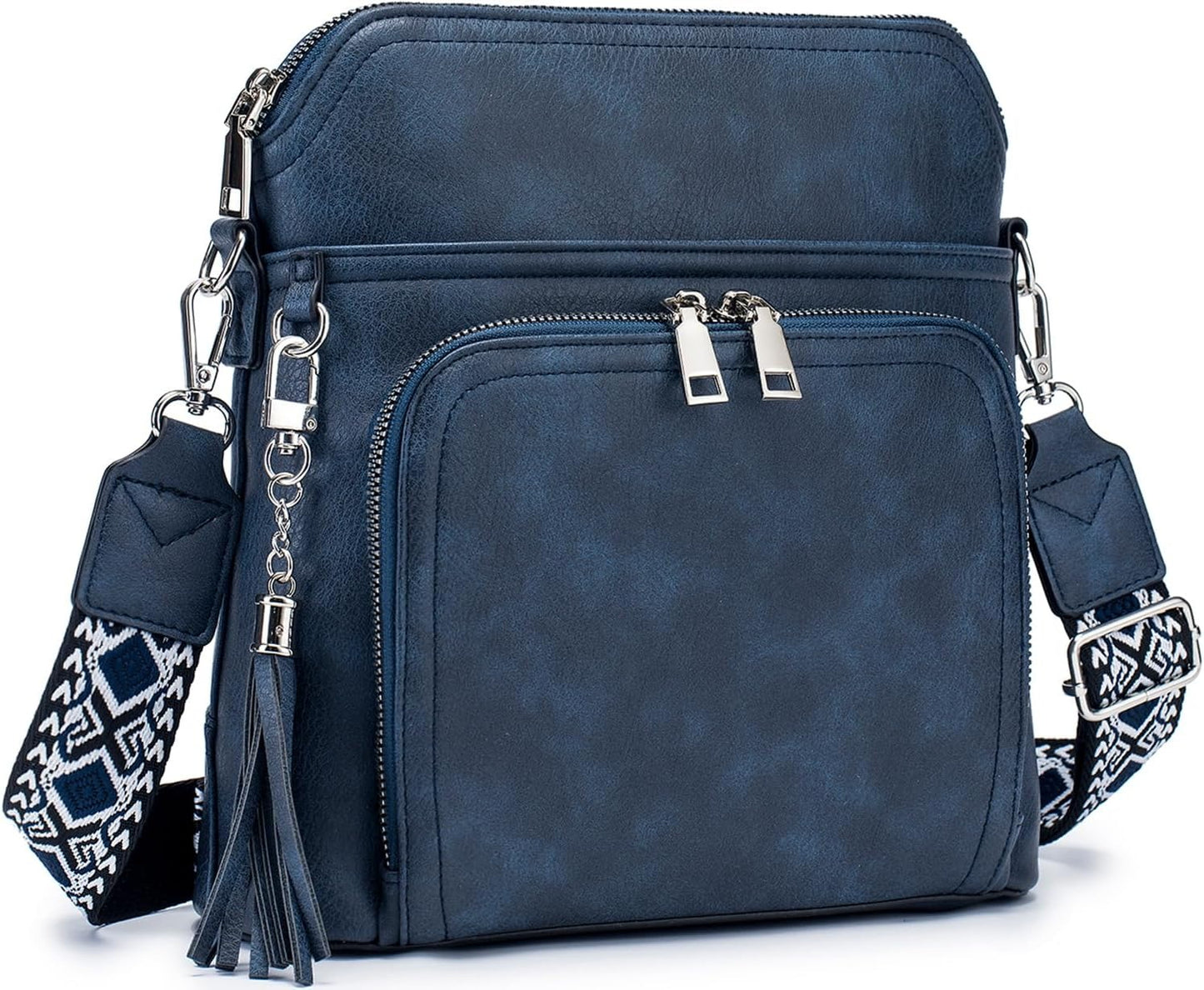 Crossbody Purse for Women Vegan Leather Medium Crossbody Wallet Bag for Travel Women Shoulder Handbags