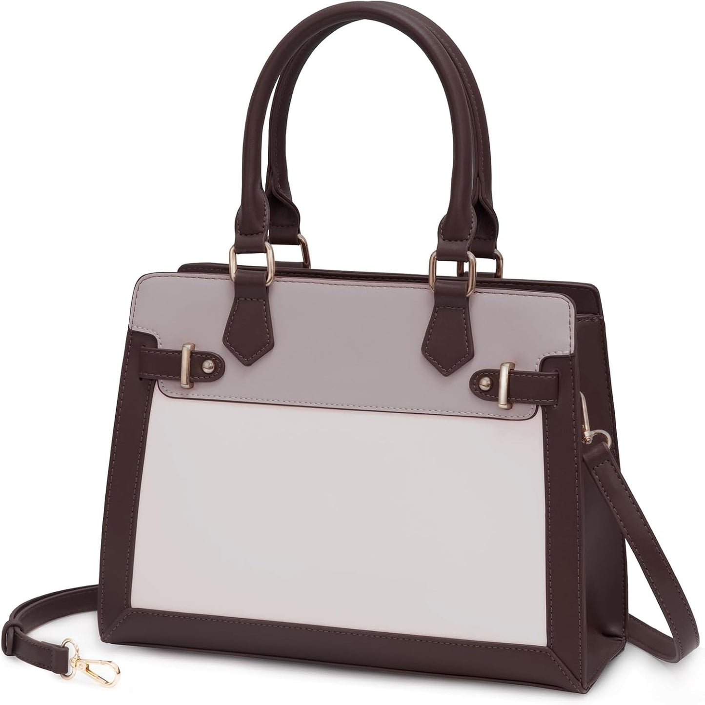 Handbags for Women, Tote Shoulder Bag Satchel Black Purse and PU Leather Top Handle for ladies