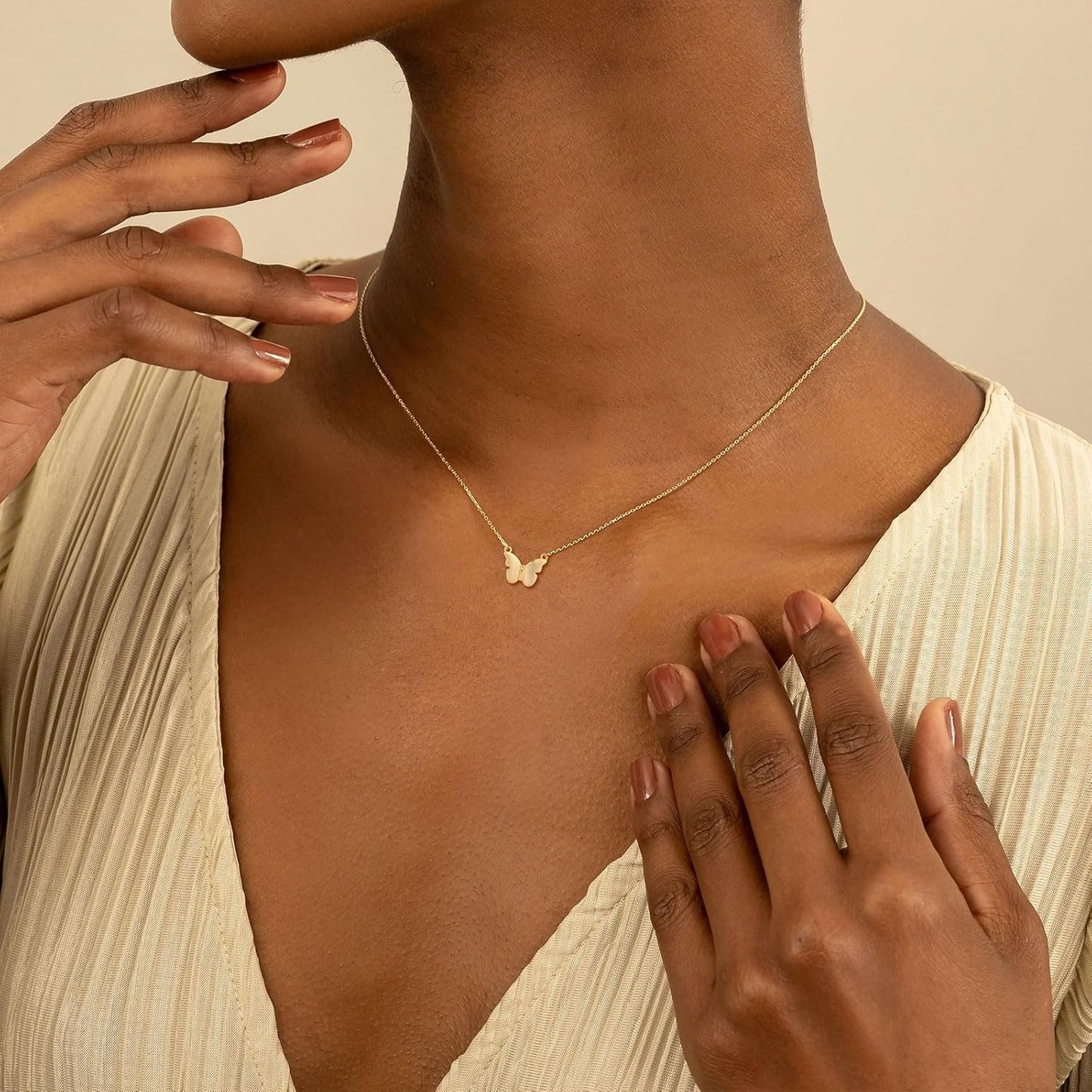 Gold Necklace for Women - 14K Gold Plated Dainty Star of David Butterfly Sun Volleyball Baseball Cowboy Boots Necklace Jewelry Everyday for Women