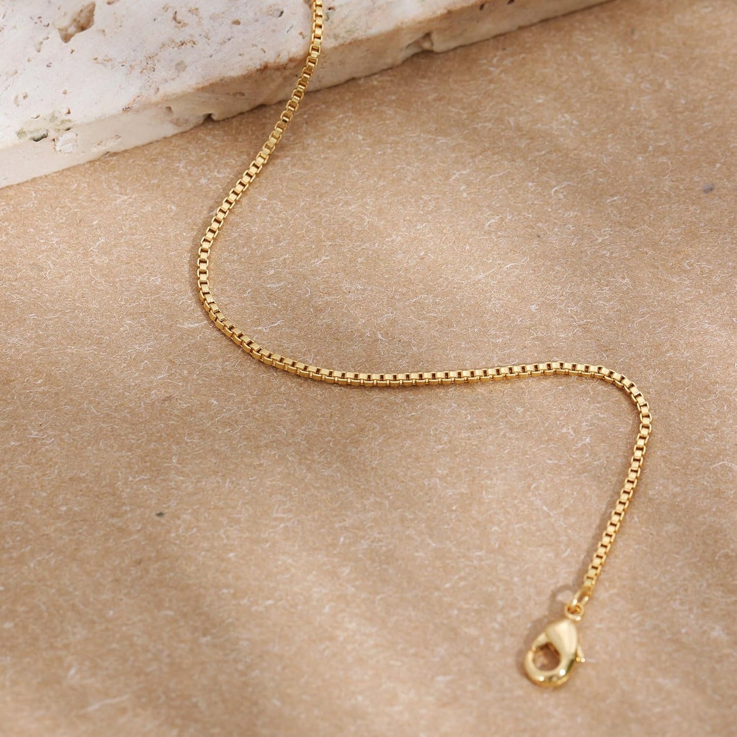 Gold Bracelets for Women Trendy, 14K Real Gold Plated Dainty Stackable Pearl Snake Chain CZ Heart Pendant Bracelets Adjustable 6"+2"