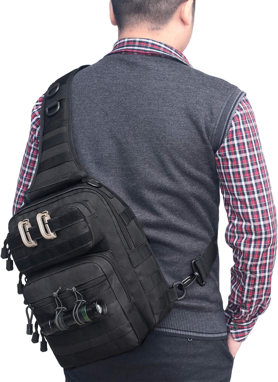 Tactical Sling Bag Pack Military Rover Shoulder Sling Backpack Molle Range Bags  Day PackBag