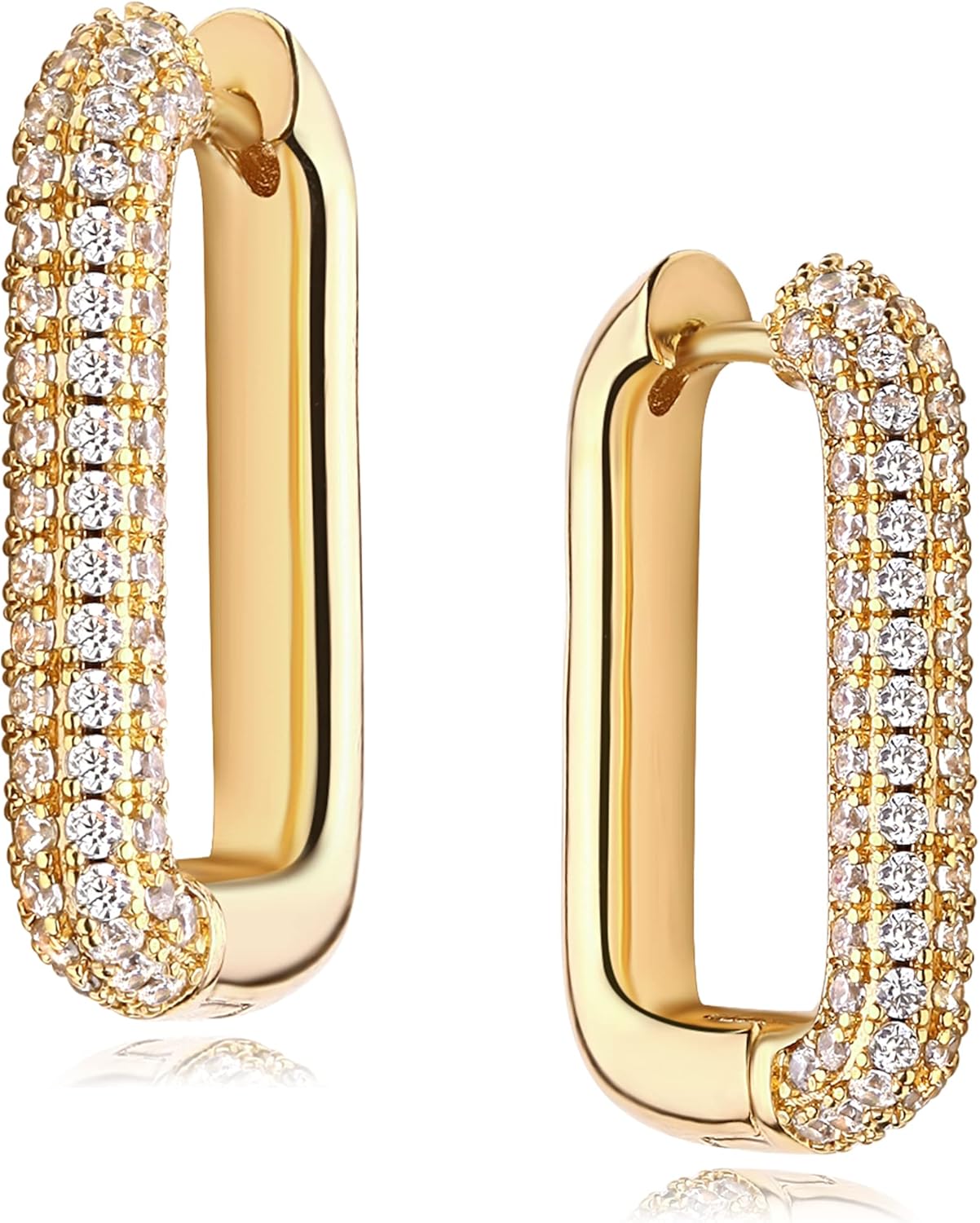 Cubic Zirconia Huggie Earrings 14k Gold Plated Tiny Earrings Small Huggie Hoop Earrings Simple Lightweight Hoops Gift for Women