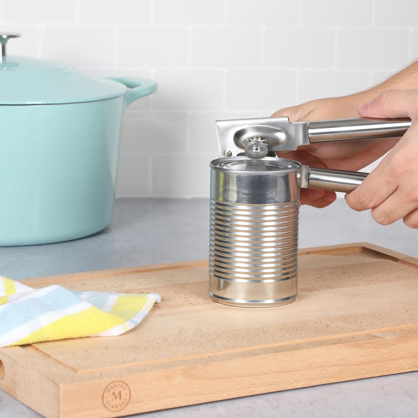 Martha Stewart Sprucedale Stainless Steel Heavy Duty Can Opener