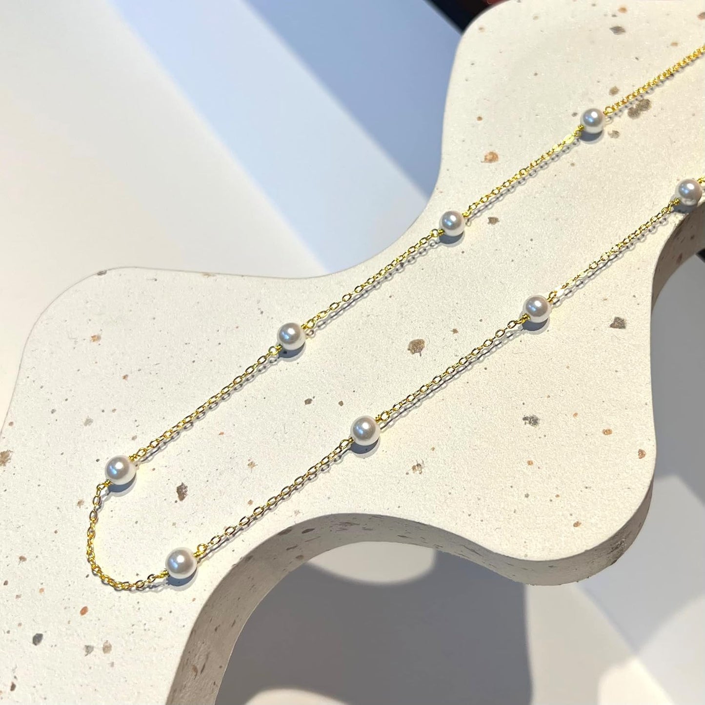 Pearl Choker Necklace, 4MM/6MM/8MM Dainty Round Imitation Pearl, Wedding Bridesmaid Jewelry Gift for Women