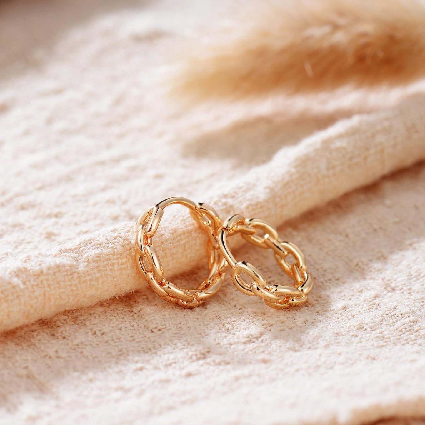 Cubic Zirconia Huggie Earrings 14k Gold Plated Tiny Earrings Small Huggie Hoop Earrings Simple Lightweight Hoops Gift for Women