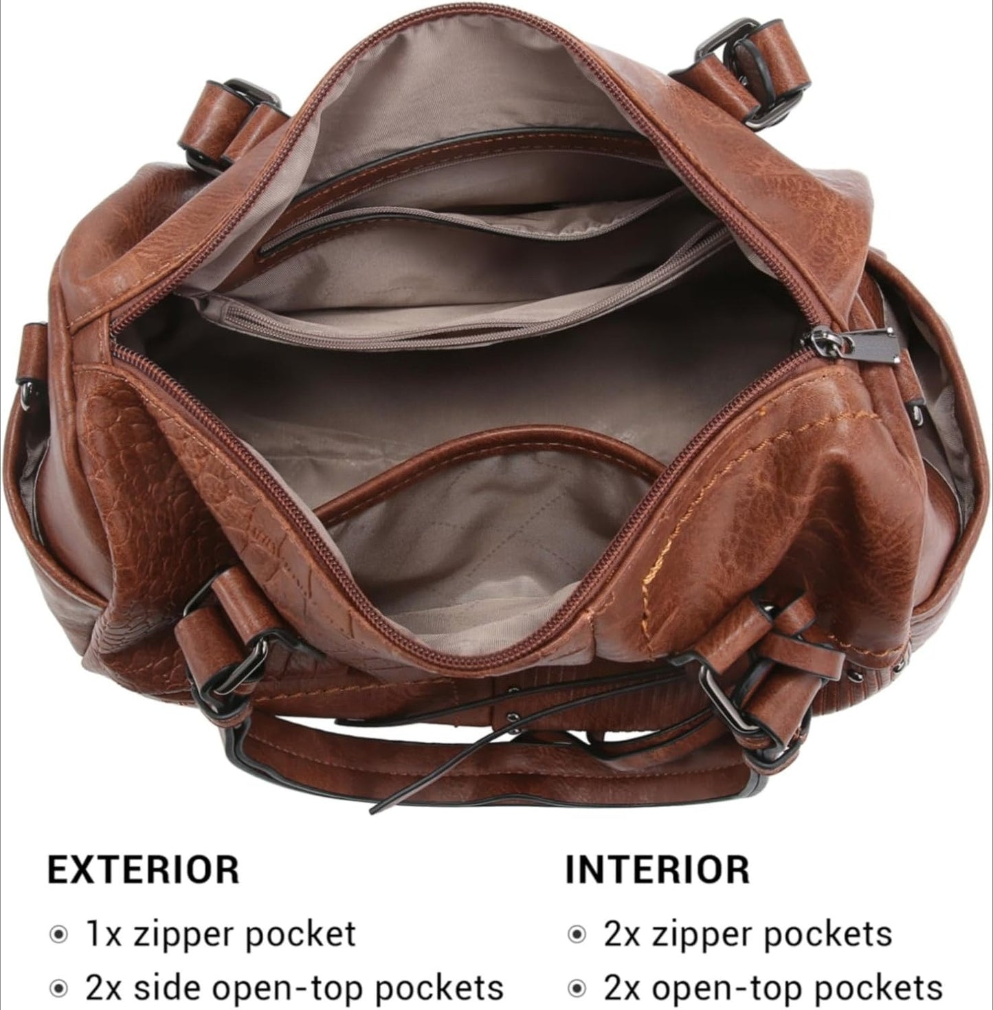Women Soft Vegan Leather Barrel Bags Large  HandleTotes Satchel Handbags Shoulder Purse
