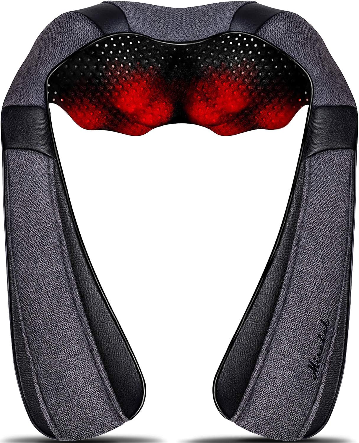 OMOMMD Neck Massager for Pain Relief Deep Tissue, Shiatsu Shoulder & Back Massager with Heat - Ergonomic Design Massage, Electric Kneading Whole Body Massager Christmas Gifts for Women, Men, Dad, Mom