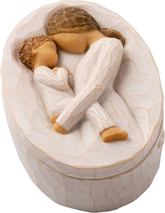 for Jewelry, Notes, Treasures, to Acknowledge Love and Appreciation, Sculpted Hand-Painted Keepsake Box