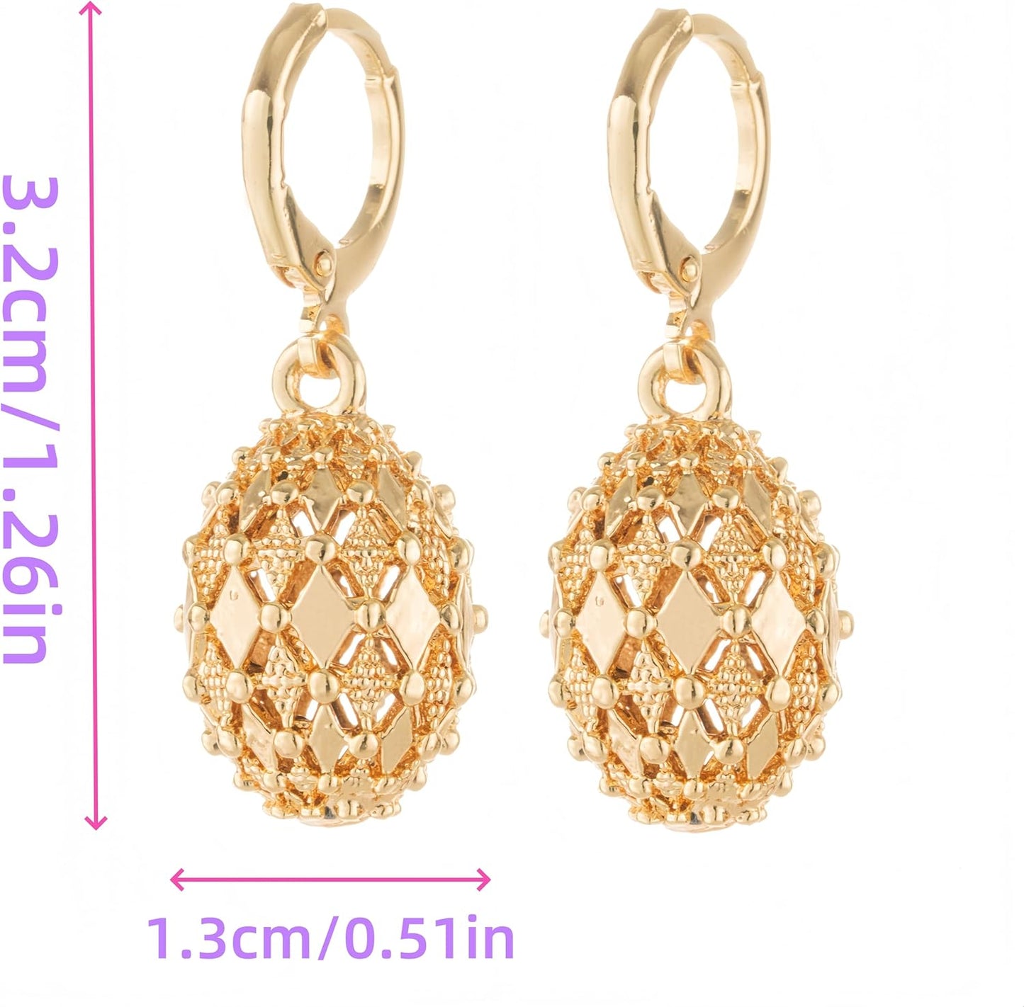 Vuskdtei18K Gold Plated Flower Dangle Earrings for Women, Hypoallergenic Cubic Zirconia Earrings, Elegant Chandelier Drop Earrings