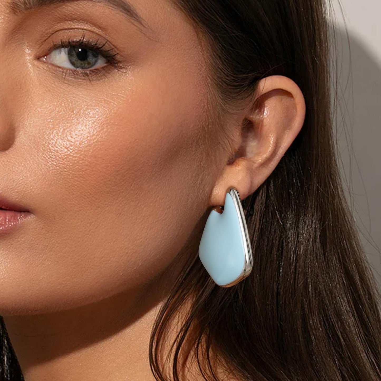 Trendy Gold Plated Knot Earrings for Women Chunky Statement Drop Dangle Earrings Lightweight Fashion Accessories Gold Jewelry