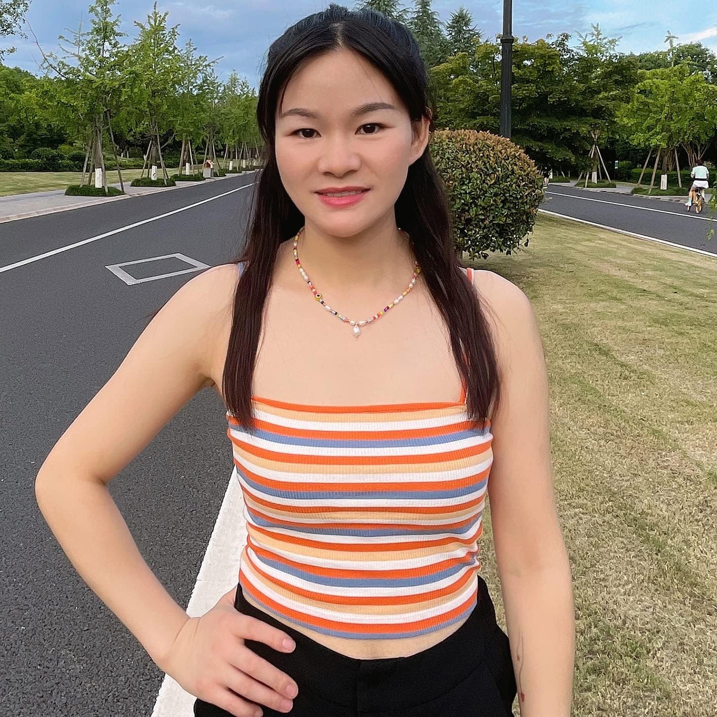 Dainty Gold Chain Necklace For Women - 18K Gold Plated Coin Disc Choker With Beaded & Paper Clip Layered Chain, Everyday Jewelry Gift