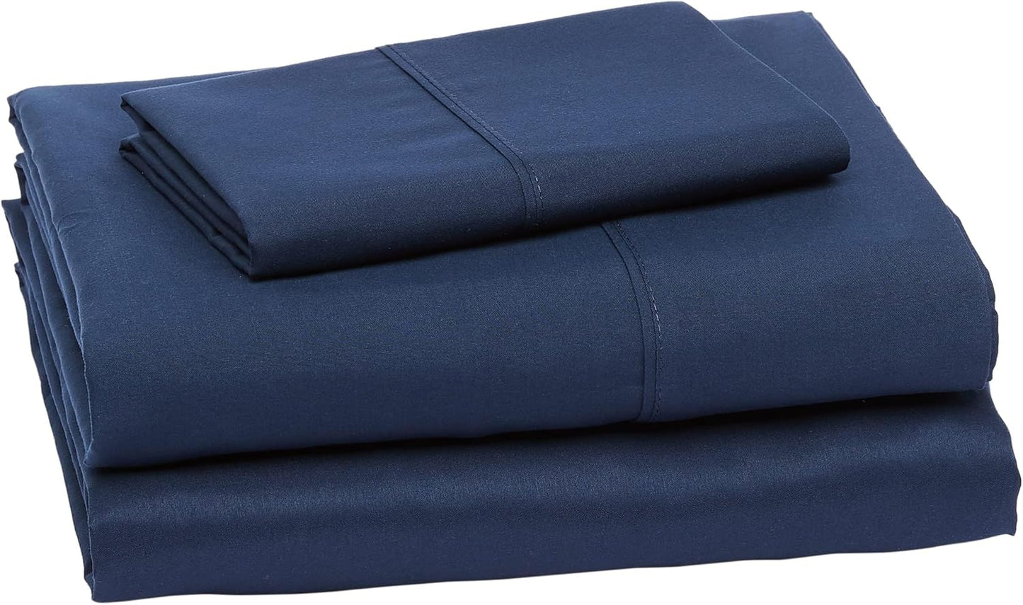 Lightweight Super Soft Easy Care Wrinkle Free Microfiber 3 count Bed Sheet Set with 14-Inch Deep Pockets