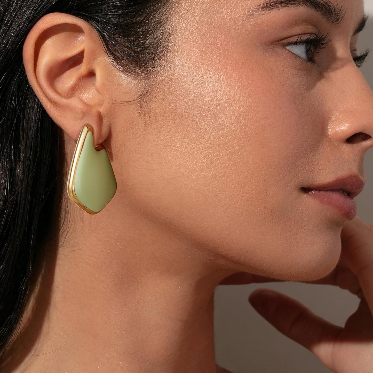 Trendy Gold Plated Knot Earrings for Women Chunky Statement Drop Dangle Earrings Lightweight Fashion Accessories Gold Jewelry