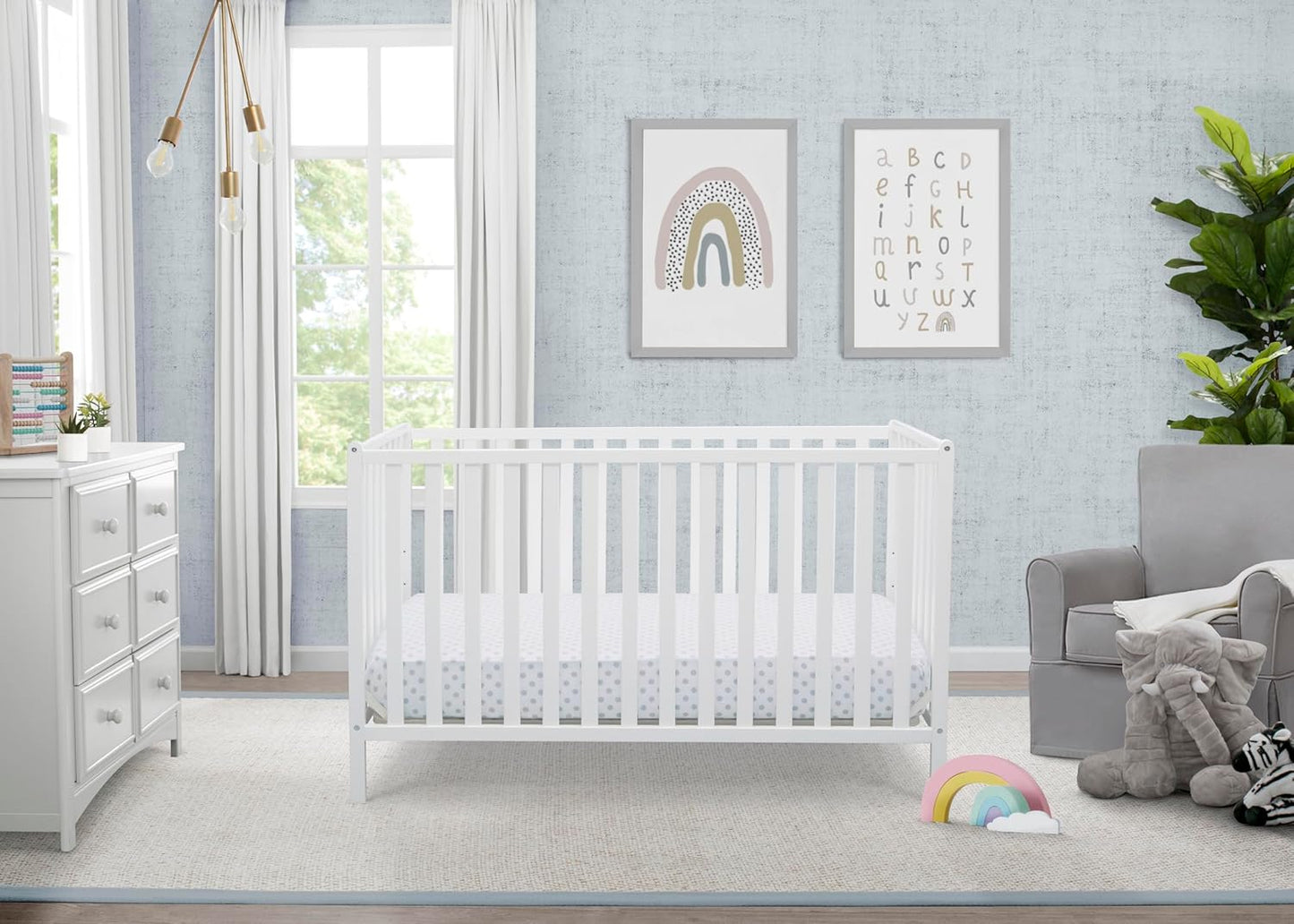 4-in-1 Convertible Crib - Gold Certified, Crib to Toddler Bed, Daybed, Fits Standard Full-Size Crib Mattress