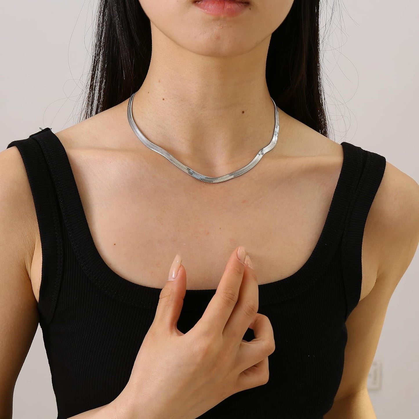 Dainty Gold Chain Necklace For Women - 18K Gold Plated Coin Disc Choker With Beaded & Paper Clip Layered Chain, Everyday Jewelry Gift