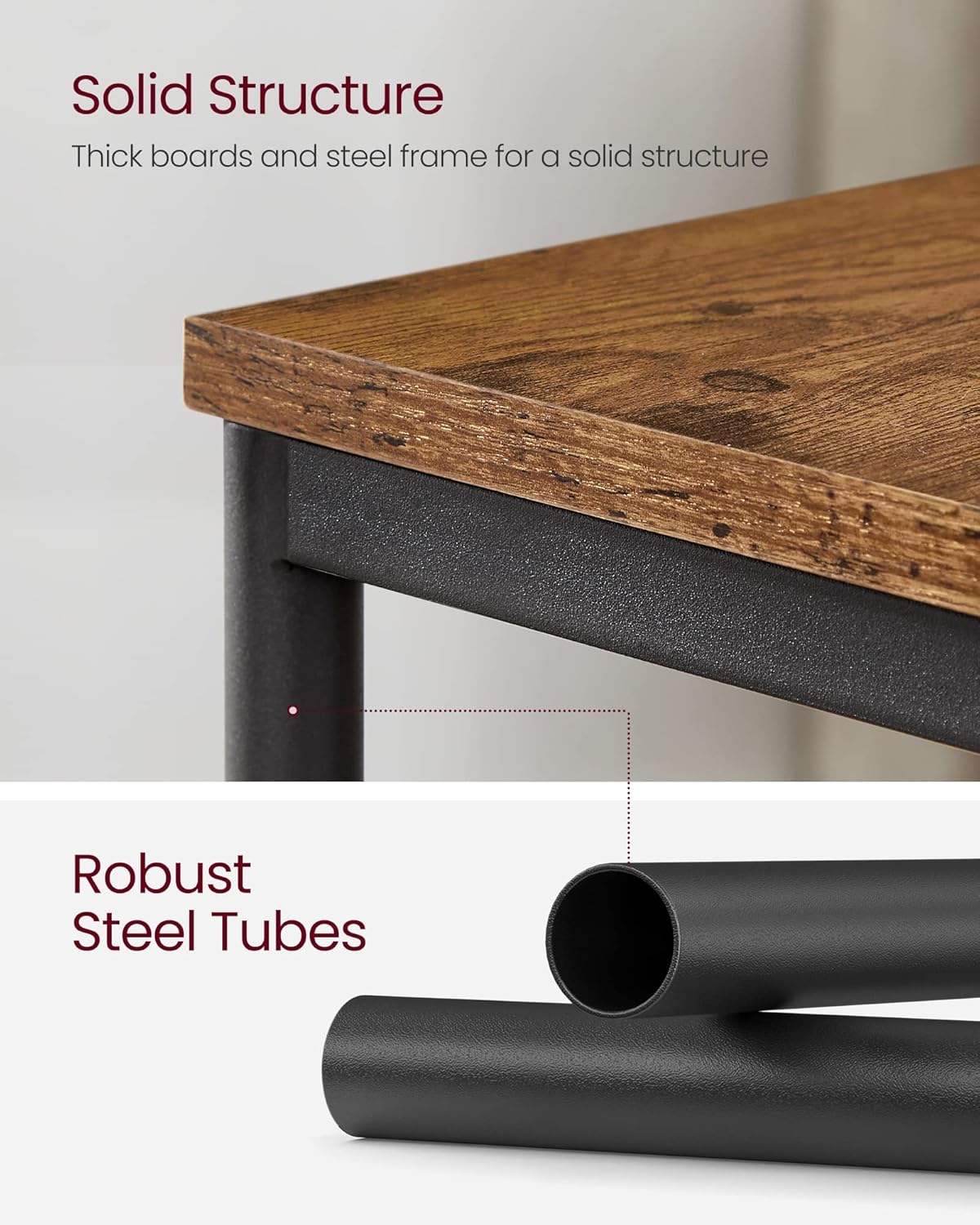 Side Table, Small End Table, Tall Nightstand for Living Room, Bedroom, Office, Bathroom
