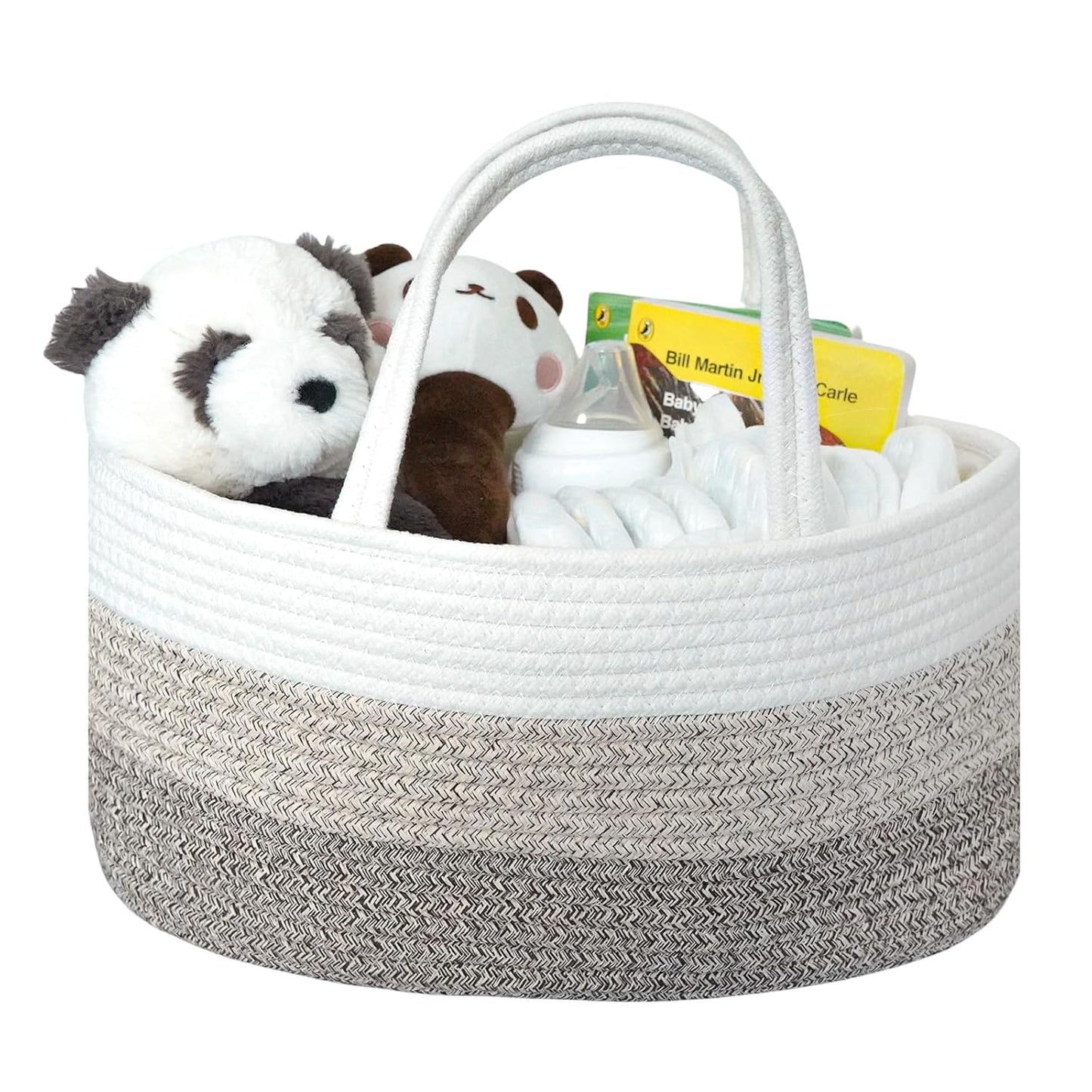BB room storage basket, changing table storage basket, portable storage basket with removable dividers
