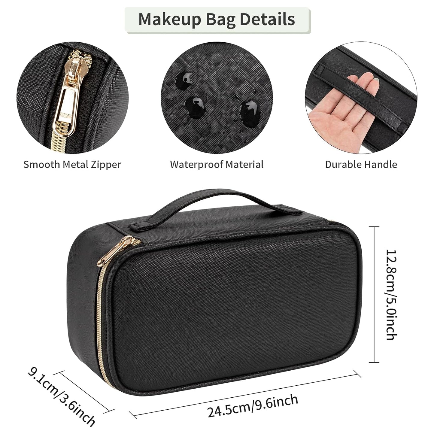 Portable Cute Travel Makeup Bag for Women and girls Makeup Brush Organizer cosmetics Pouch Bags