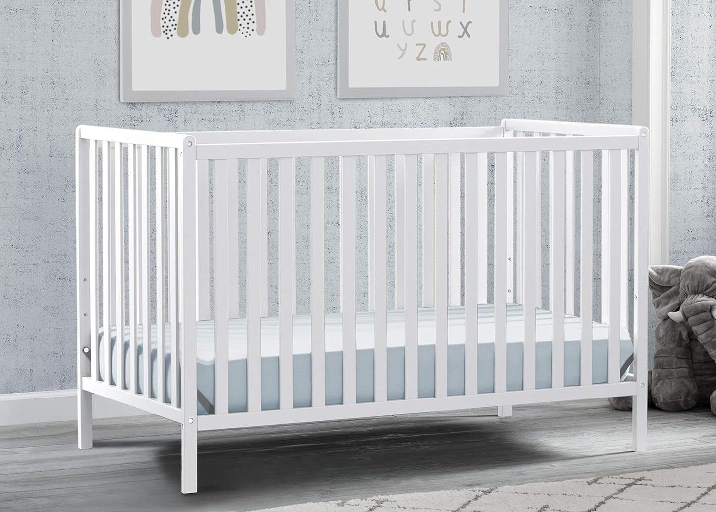 4-in-1 Convertible Crib - Gold Certified, Crib to Toddler Bed, Daybed, Fits Standard Full-Size Crib Mattress