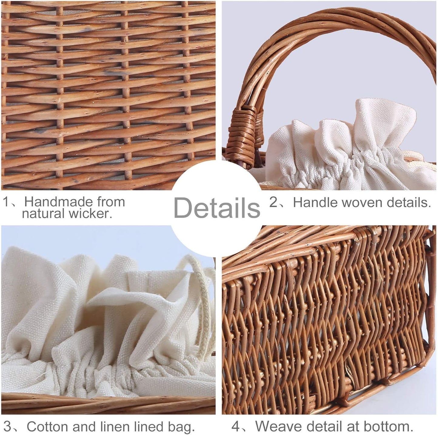 Straw Beach Bags For Women Summer Clutch Rattan Woven Wicker Purse Crochet Tote