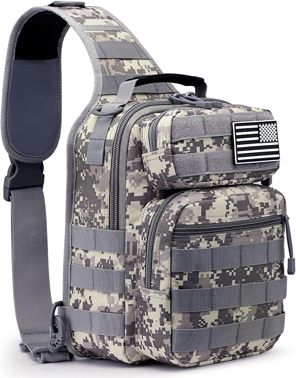 Tactical Sling Bag Backpack Military Rover Shoulder Sling Pack Molle EDC Small Crossbody Chest Pack