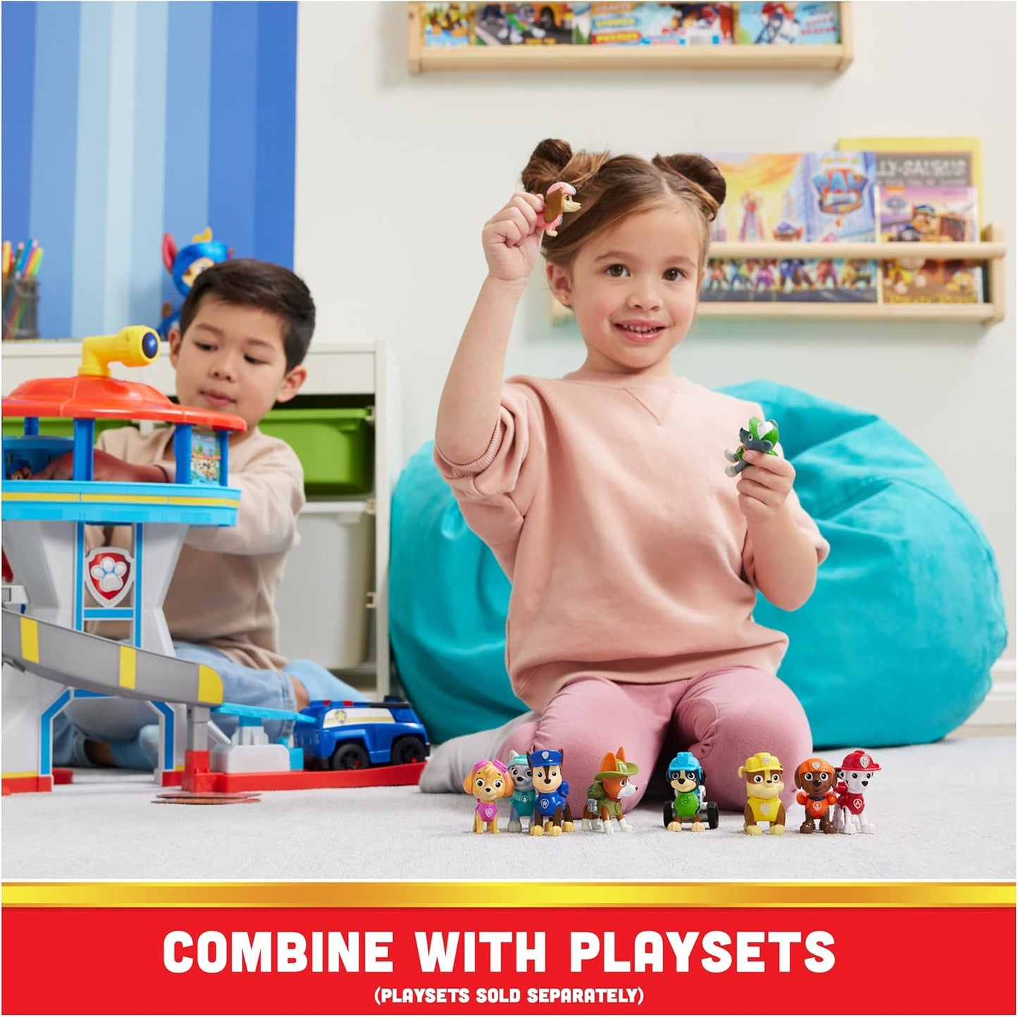 OMOMMD 10th Anniversary, All Paws On Deck Toy Figures Gift Pack with 10 Collectible Action Figures, Kids Toys for Ages 3 and up