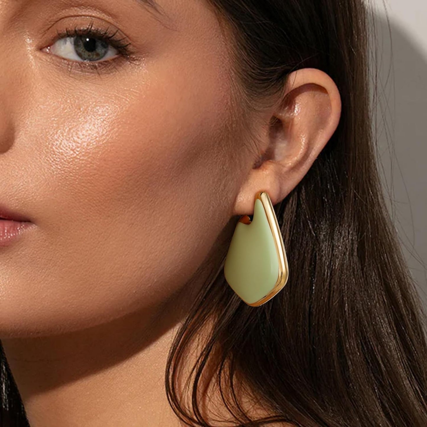 Trendy Gold Plated Knot Earrings for Women Chunky Statement Drop Dangle Earrings Lightweight Fashion Accessories Gold Jewelry