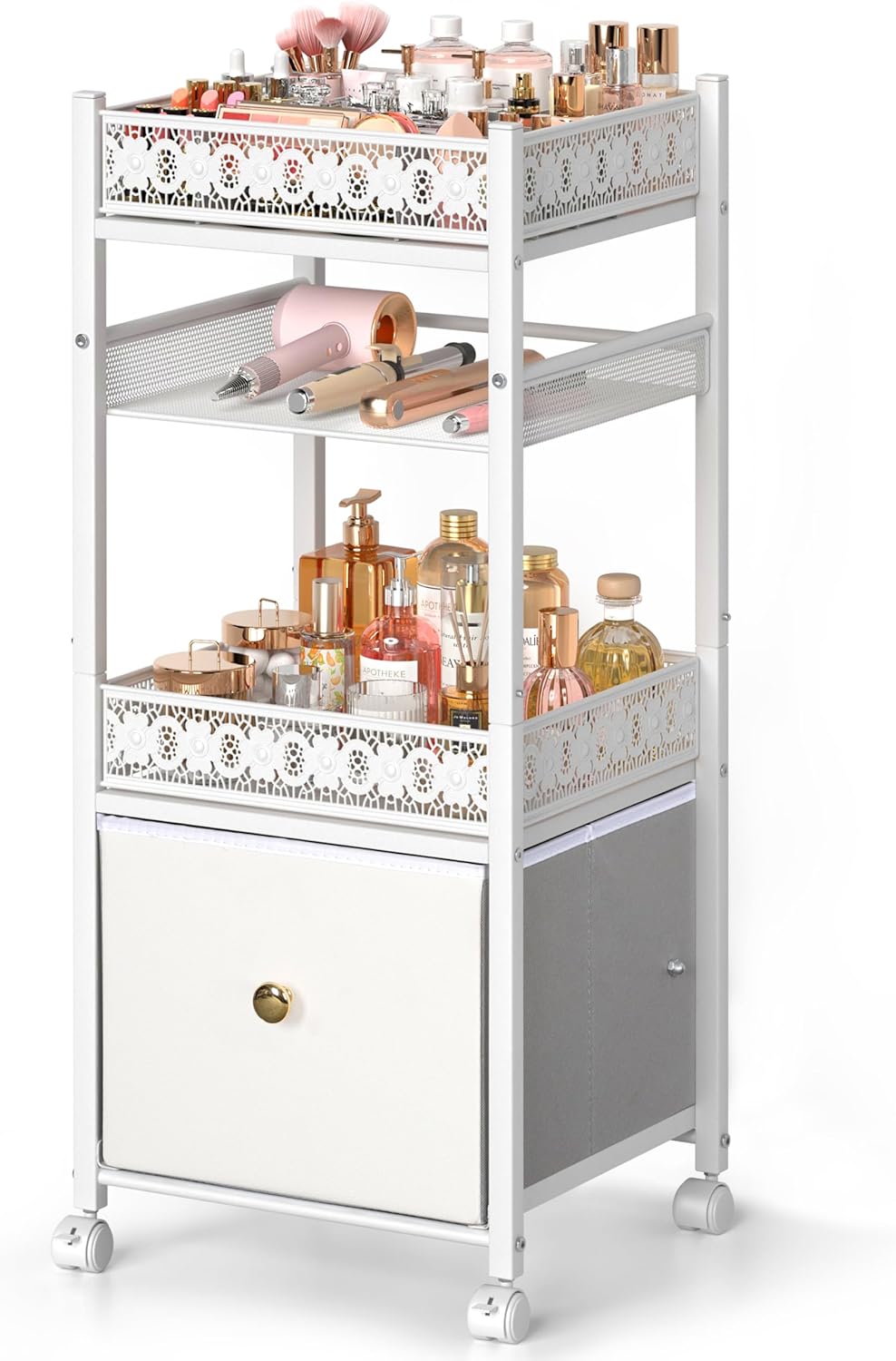 Makeup Organizer, Floor Skincare Organizers, Make Up Organizers and Storage with Drawers