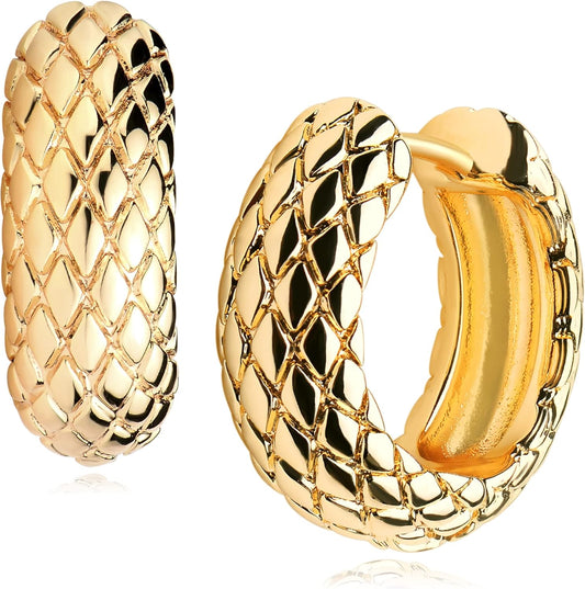 Cubic Zirconia Huggie Earrings 14k Gold Plated Tiny Earrings Small Huggie Hoop Earrings Simple Lightweight Hoops Gift for Women