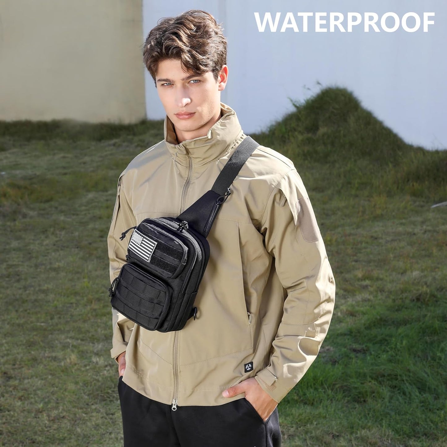 Tactical Crossbody Bag for Men - Durable Sling Bag with Cross Body Design EDC Shoulder bag