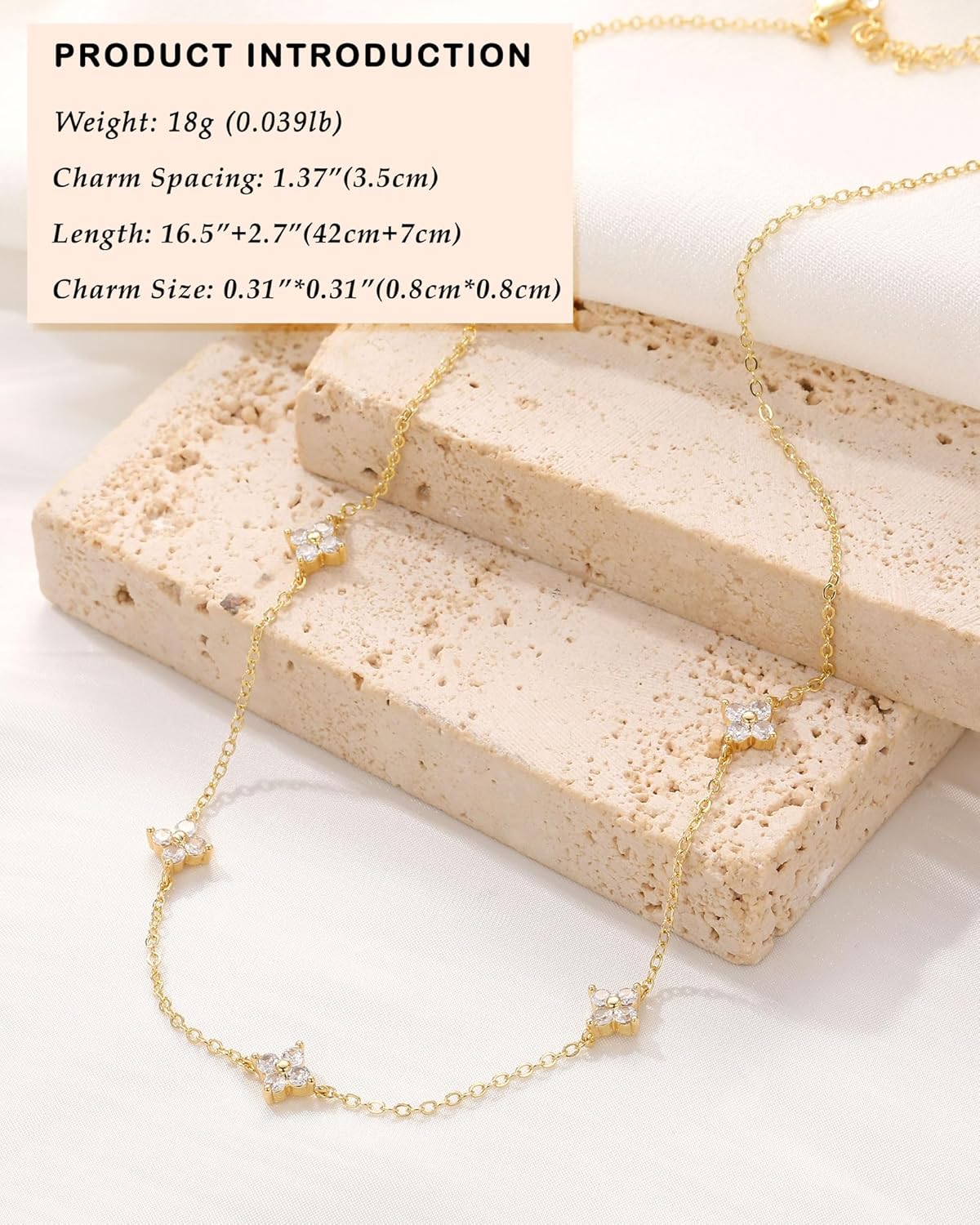 "14K Gold Plated Necklace for Women, Dainty Silver Gold Layered CZ Butterfly Heart Choker, Non-Tarnish Bridal Jewelry for Wedding Prom"