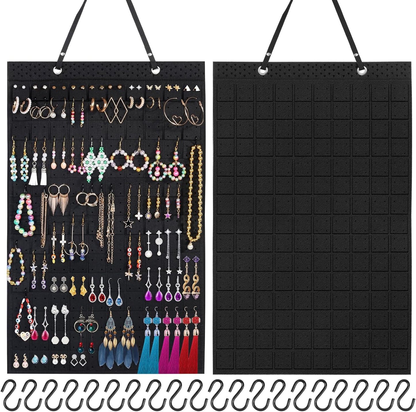 Hanging Necklaces Holder, Bracelets, and Ankles, Necklaces Display Storage Hanger for Wall