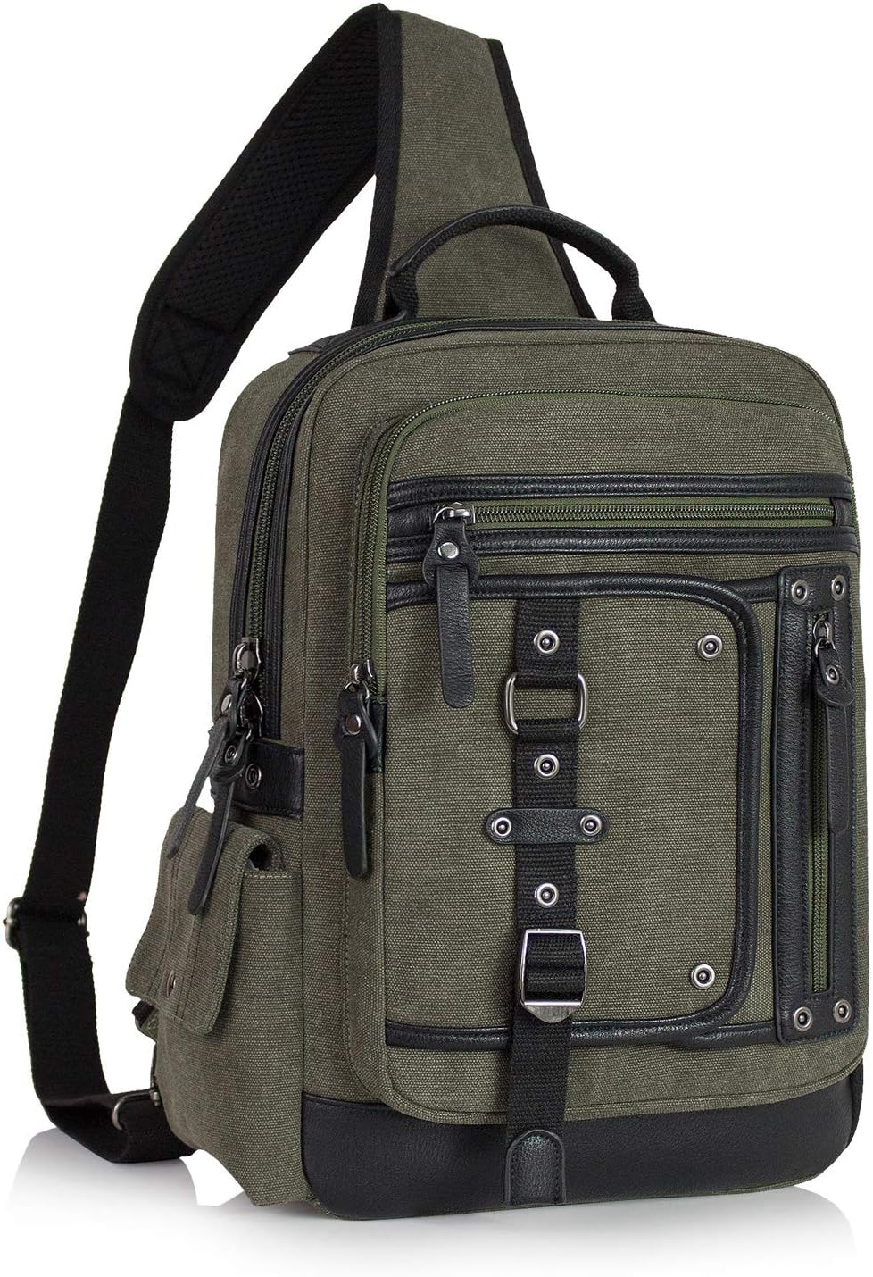 Messenger Bag for Men Canvas Sling Bag Crossbody  Laptop Shoulder Bag Hiking Daypacks Casual