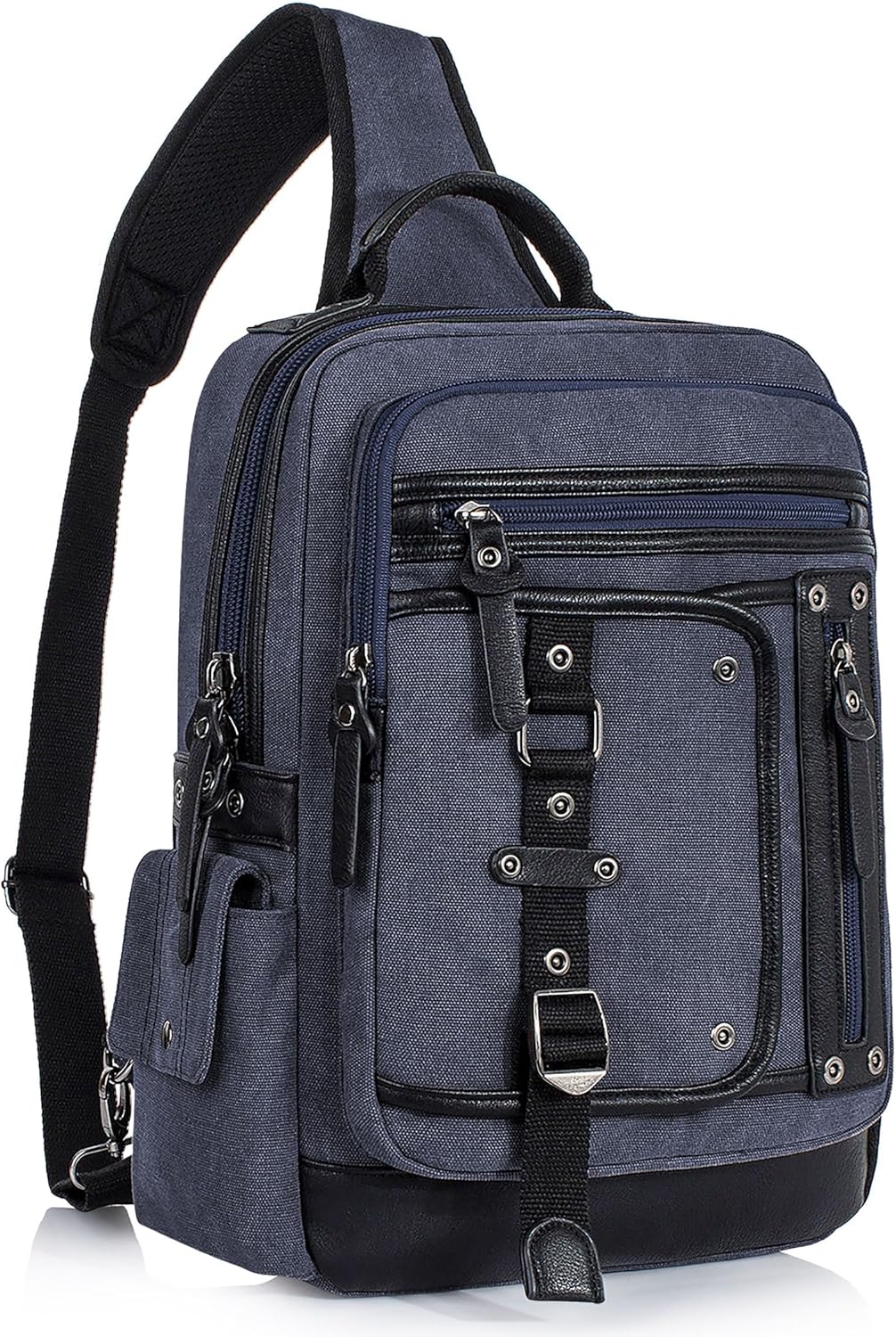 Messenger Bag for Men Canvas Sling Bag Crossbody  Laptop Shoulder Bag Hiking Daypacks Casual