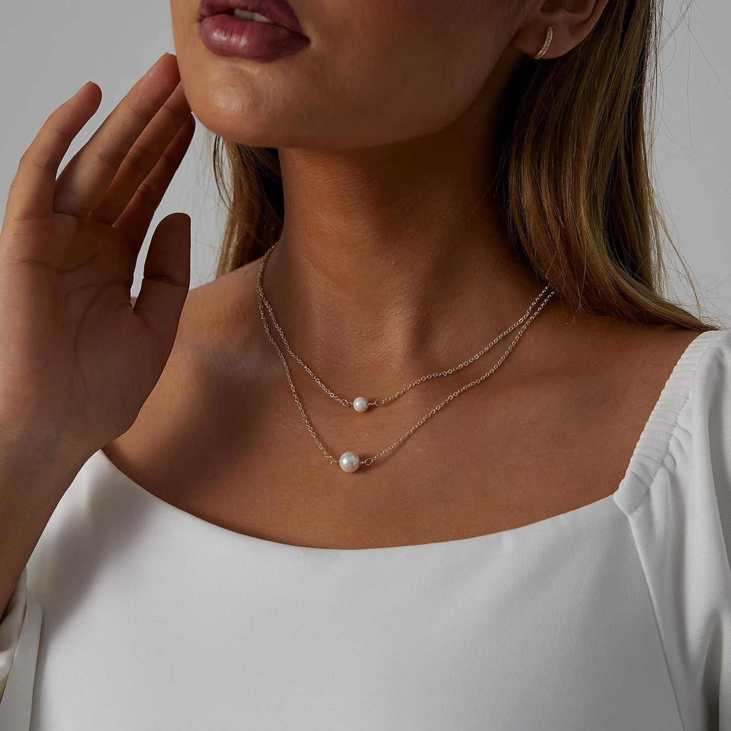 14K Gold Plated Birthstone Necklace, Emerald CZ & Birth Flower Pendant, Dainty Birthday Jewelry Gift for Women
