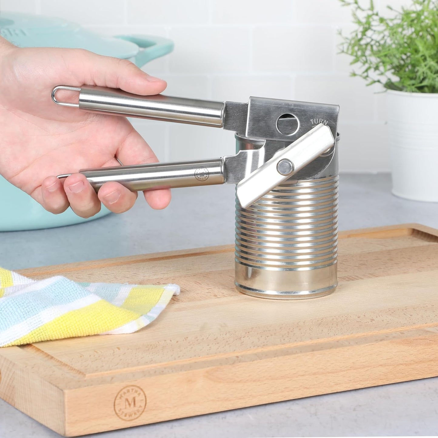 Martha Stewart Sprucedale Stainless Steel Heavy Duty Can Opener