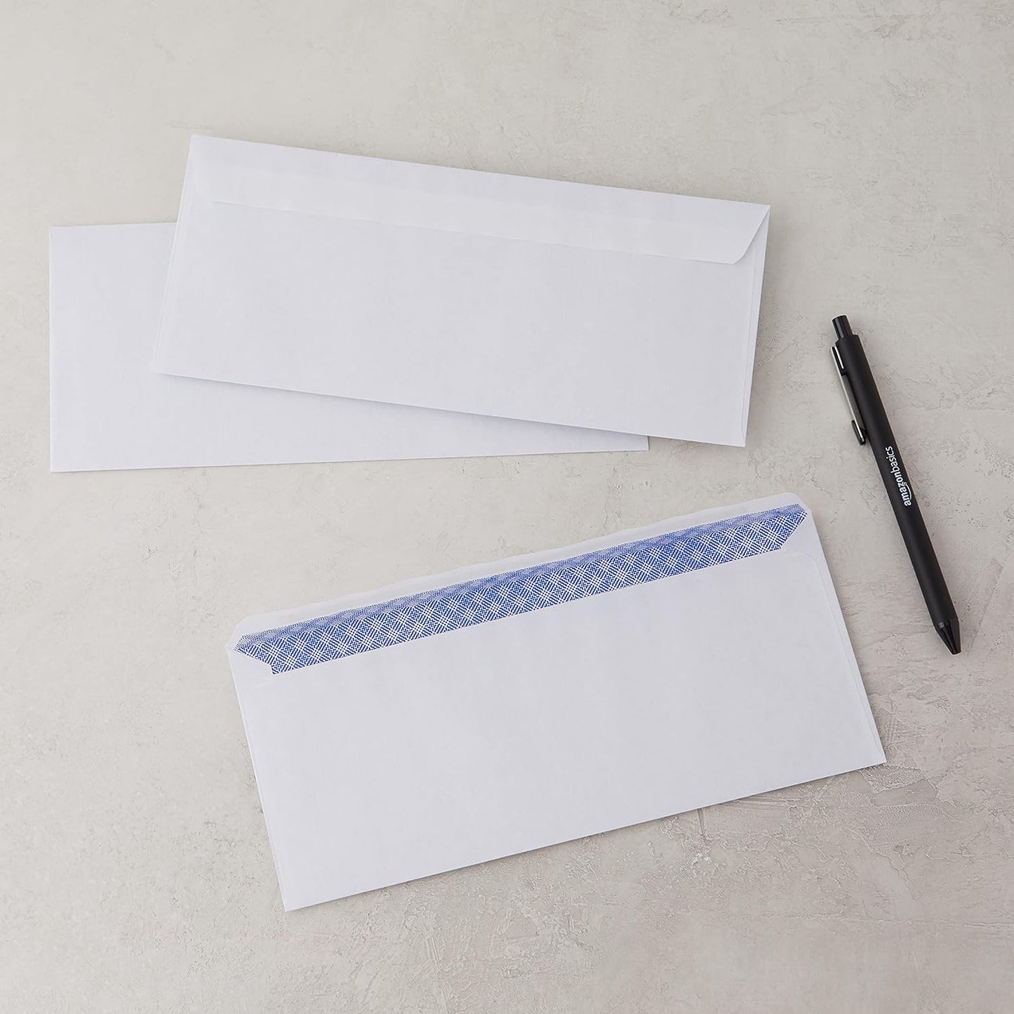 OMOMMD #10 Security-Tinted Self-Seal Business Envelopes for Documents, Privacy, Home & Office, White, 500-Pack