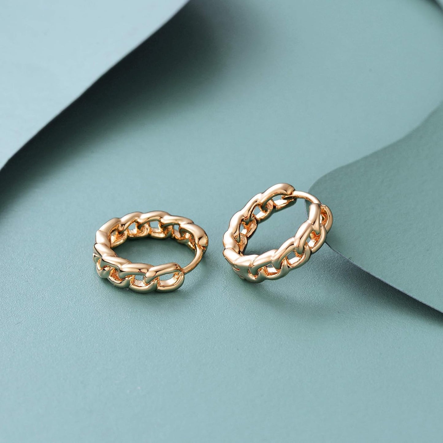 Cubic Zirconia Huggie Earrings 14k Gold Plated Tiny Earrings Small Huggie Hoop Earrings Simple Lightweight Hoops Gift for Women
