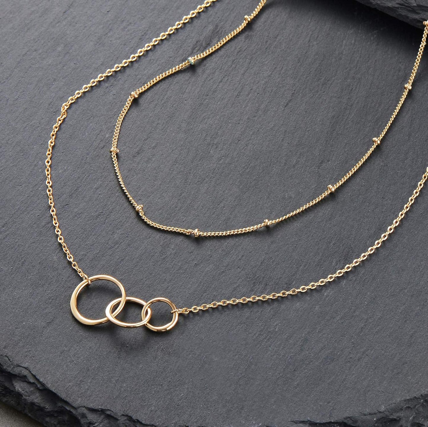 Personalized Chunky Initial Necklace: 14K Gold Plated Bubble Balloon Charm Pendant for Women
