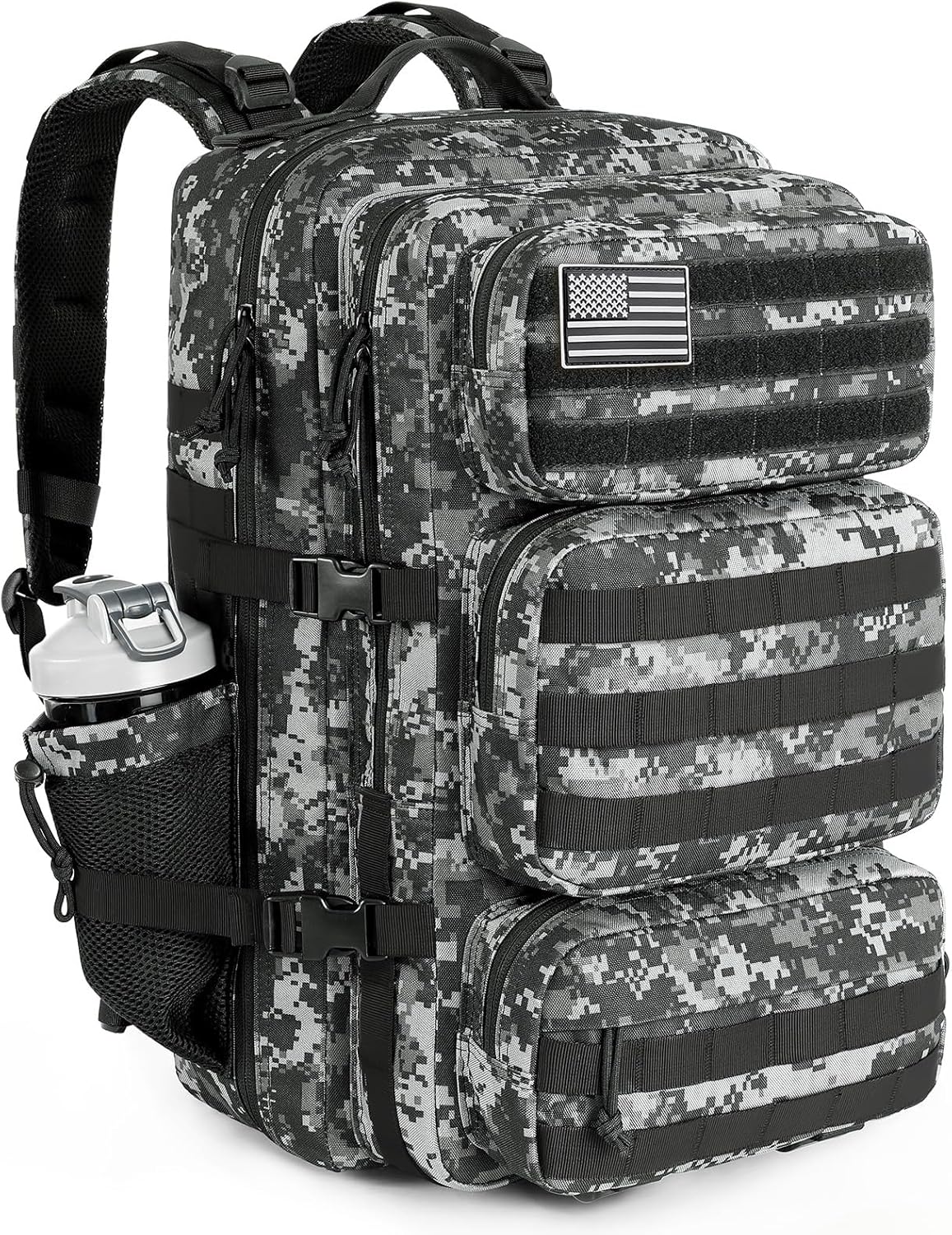 Military Tactical Backpack 50L  Molle Army Bug Out Bag Water Resistant and Heavy Duty Hiking
