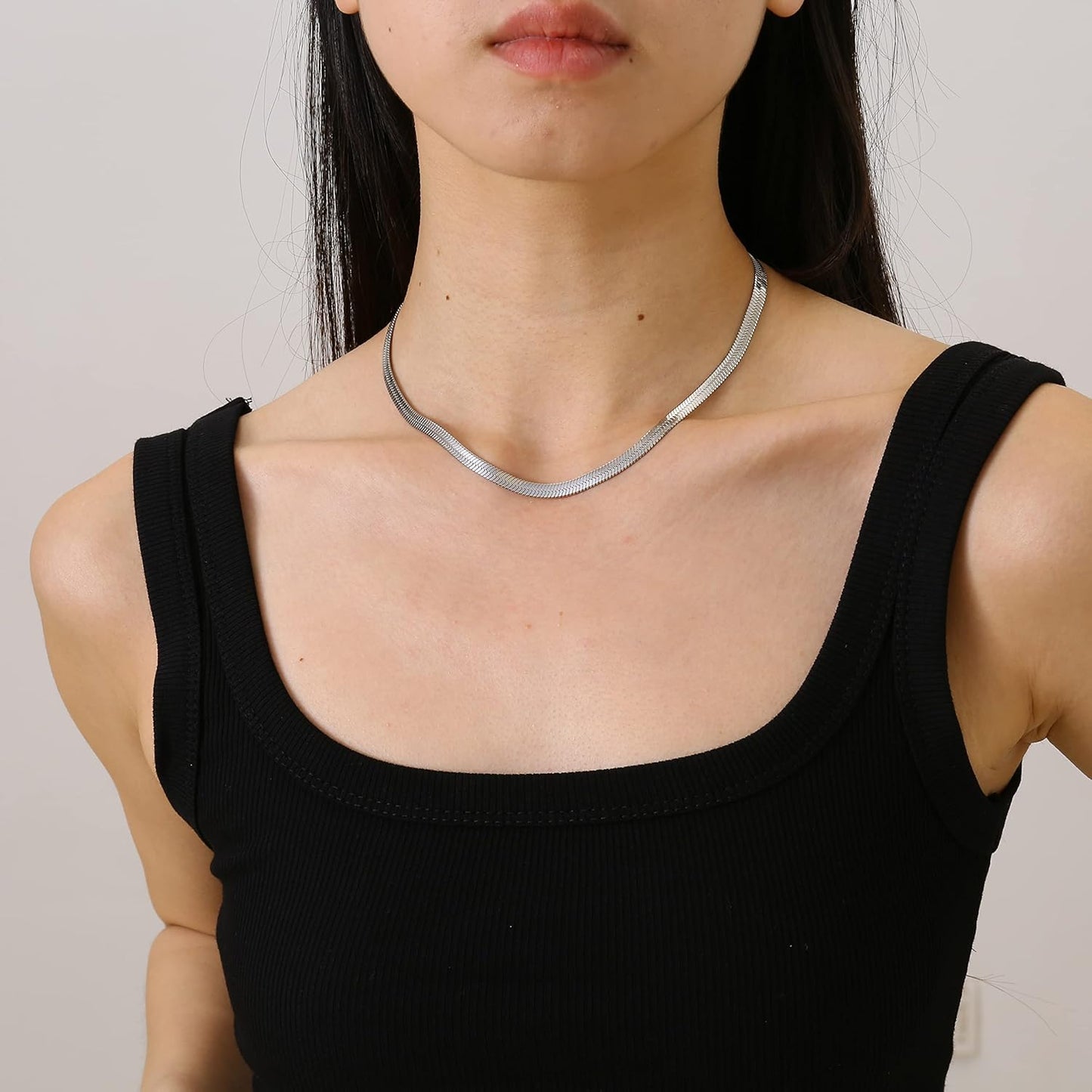 Dainty Gold Chain Necklace For Women - 18K Gold Plated Coin Disc Choker With Beaded & Paper Clip Layered Chain, Everyday Jewelry Gift