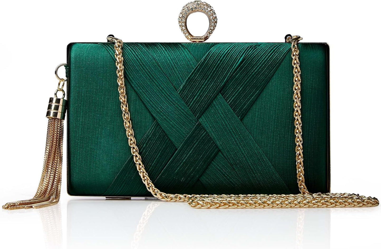 Clutch Purses for Women - Evening Bag Tassel Pendant Clutch for Bride Party Prom Wedding