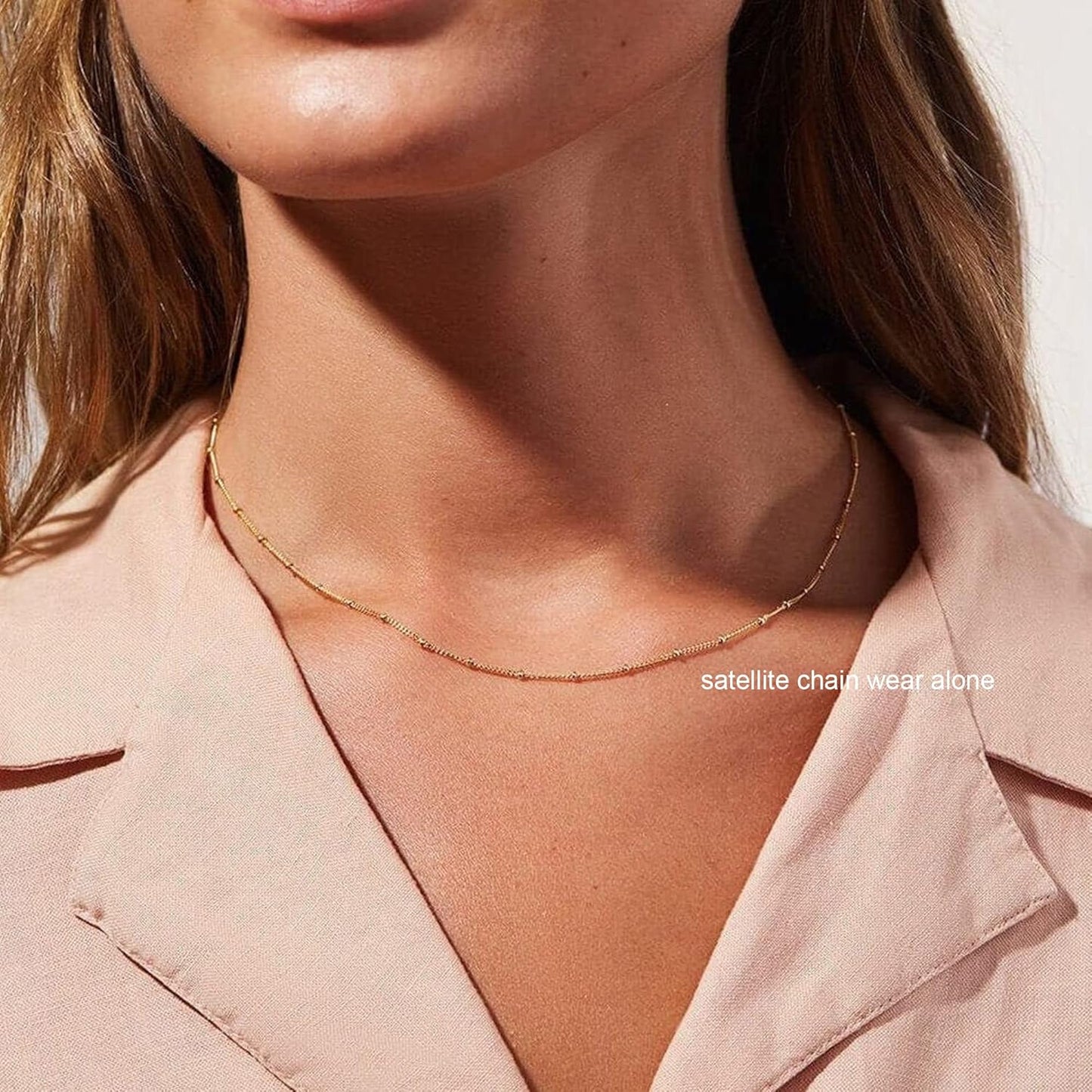 Tewiky Diamond Necklaces for Women, Dainty 14k Gold/Sterling Silver Choker Necklace Simple Gold Plated CZ Jewelry Necklaces for Women Trendy Gifts