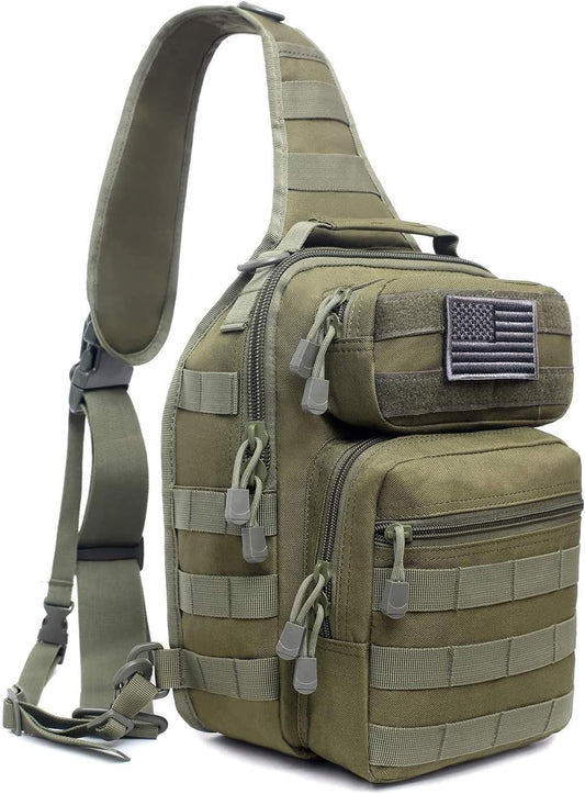 Tactical Sling Bag Pack Military Rover Shoulder Sling Backpack Molle Range Bags  Day PackBag