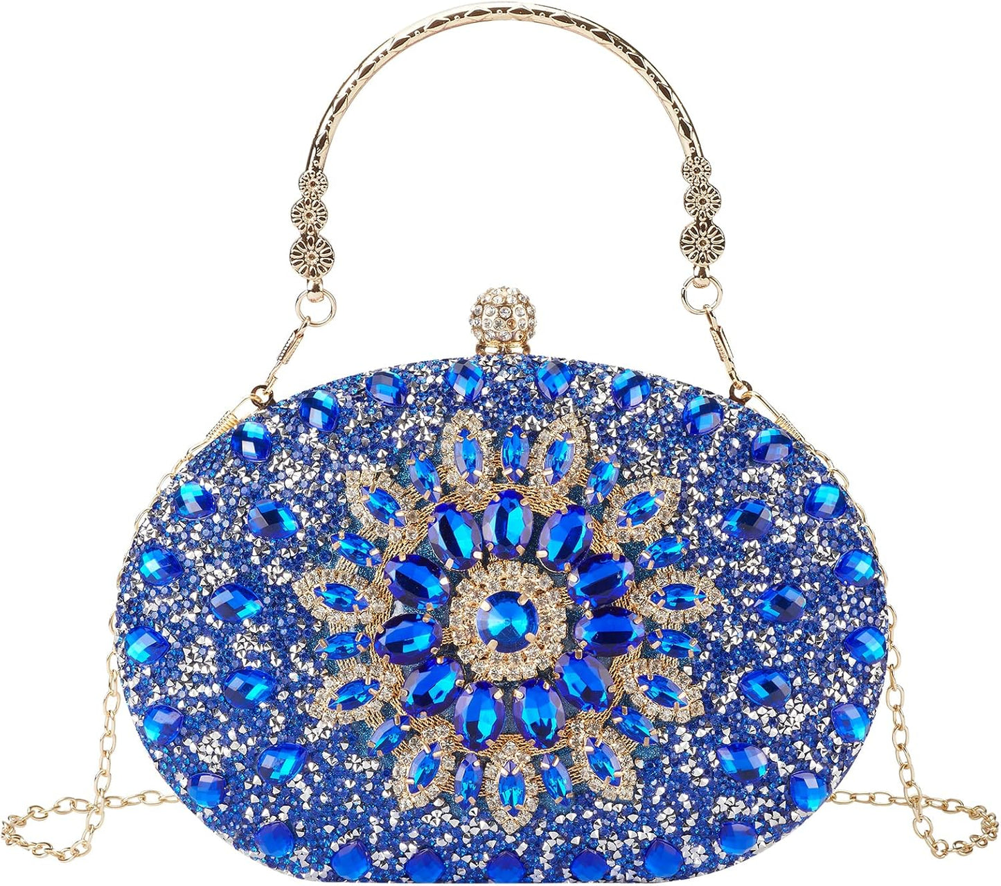 Rhinestone Evening Clutch Purses Evening Weddings,Party Purses Crystal Diamond Glitter Sparkly Handbag