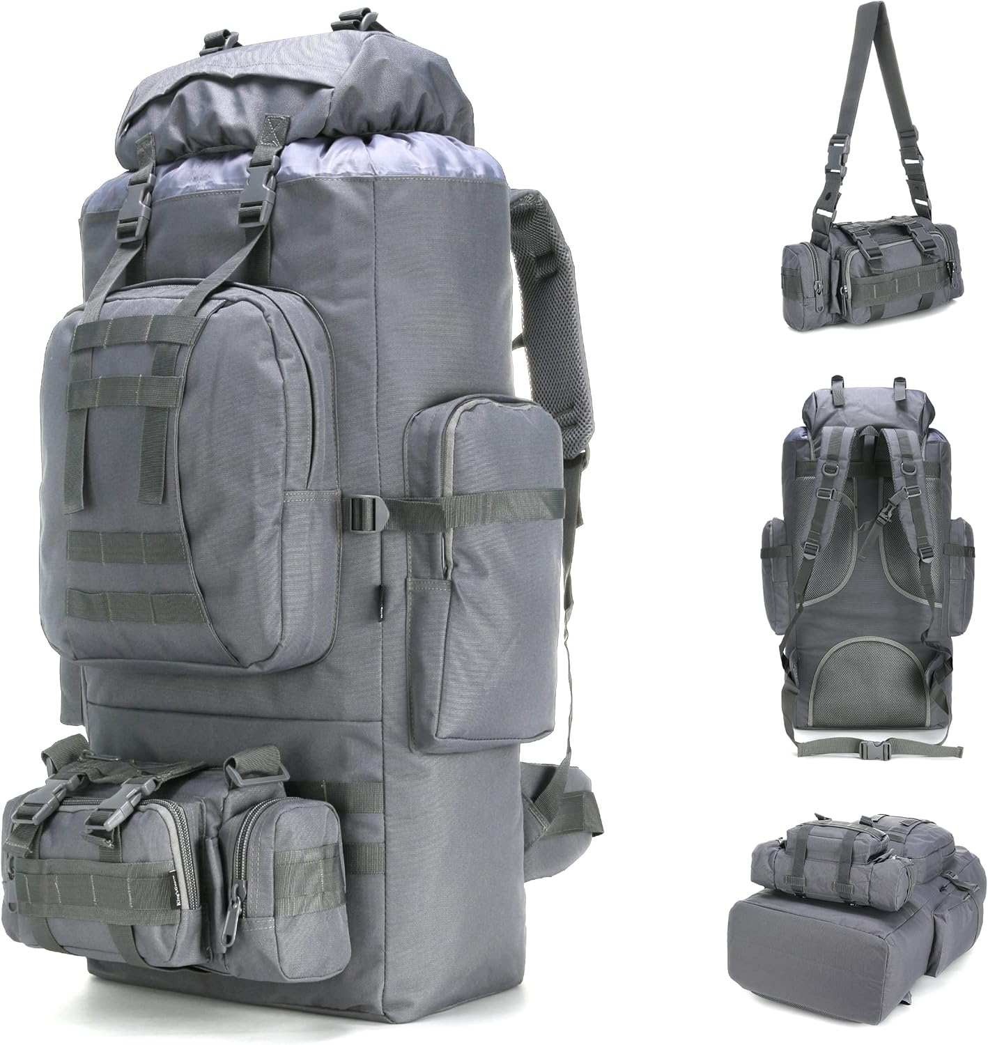 100L Camping Hiking Backpack Molle Rucksack Military Camping Backpacking Daypack