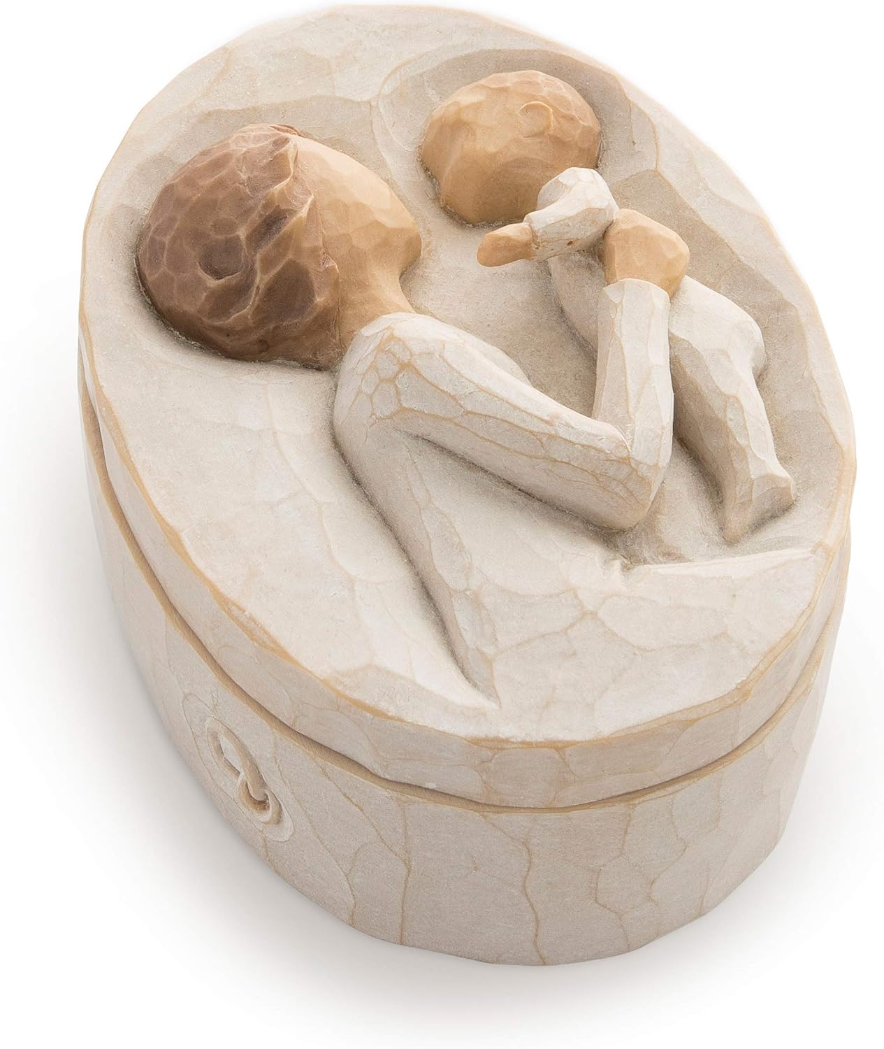 Box for Jewelry and Treasures, Reminder of Those you Love who Call you Grandma, Sculpted Hand-Painted Keepsake Box