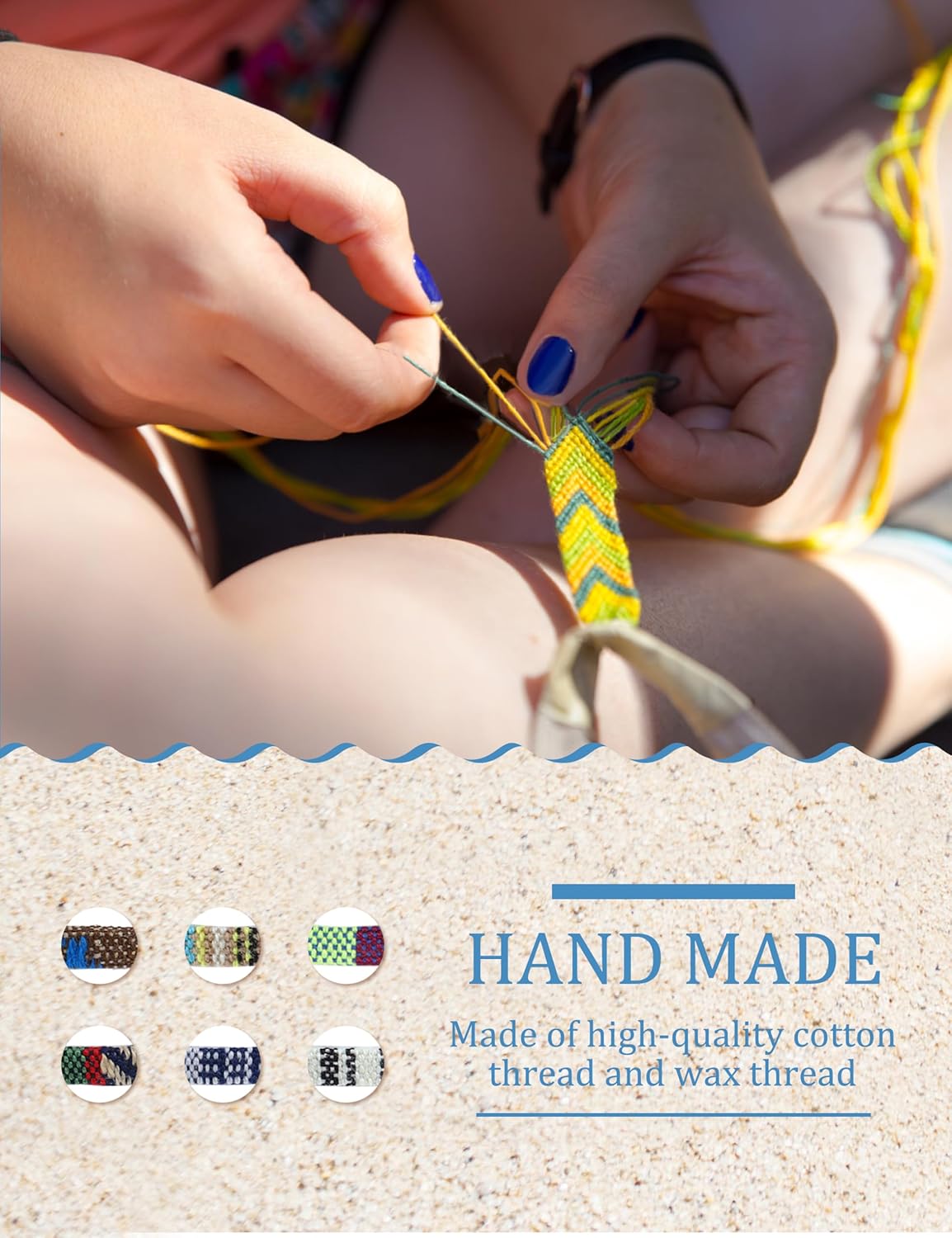 24 count  String Bracelets for Women Bracelet String Ocean Beach Boho Bracelets Anklets